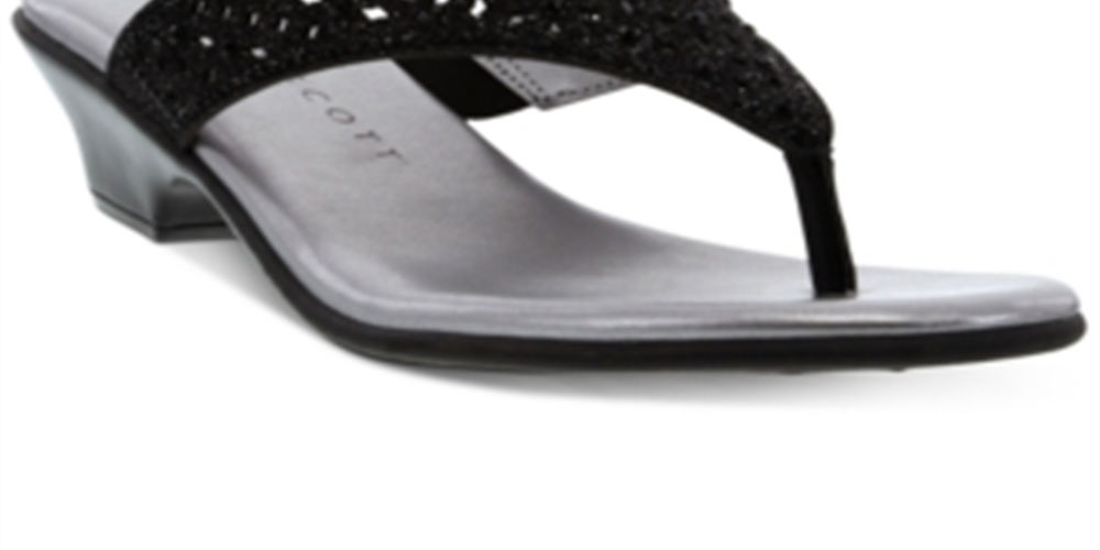 Sandálias Karen Scott Elda Femininas Pretas Tamanho 8,5 M