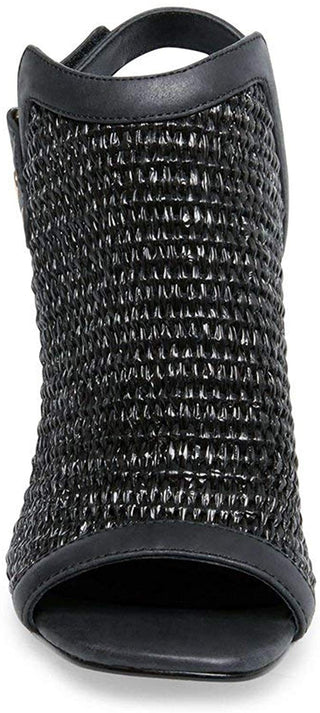 Sandália feminina de salto fino STEVEN by Steve Madden, preta, tamanho 7,5 M