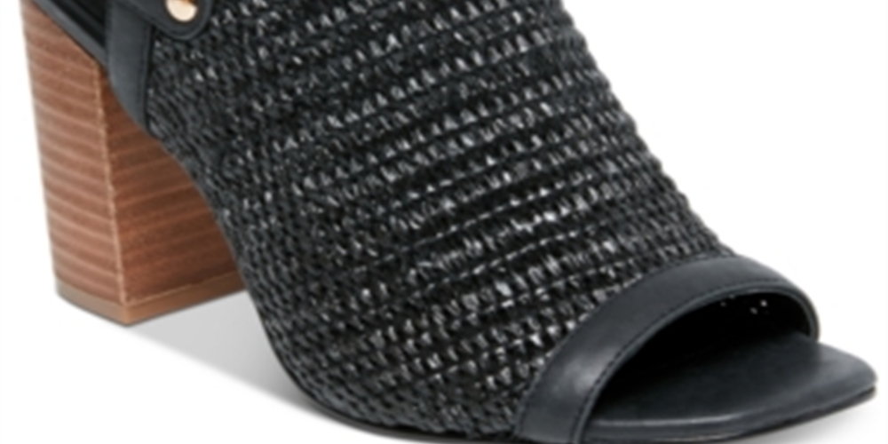 Sandália feminina de salto fino STEVEN by Steve Madden, preta, tamanho 7,5 M