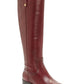 Botas de montaria femininas Fawne Leather da INC International Concepts, vermelhas, tamanho 6,5 M