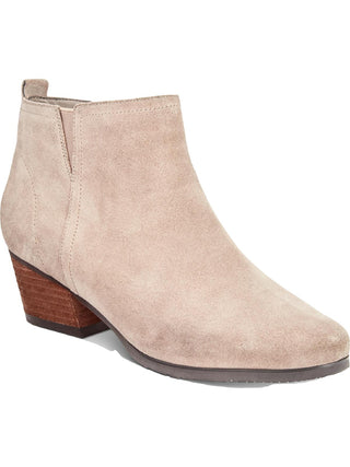 Aqua College Botas de couro femininas Flex Gore Comfort, à prova d'água, acolchoadas, com bico redondo e salto bloco, zíper, marrom, tamanho 5,5 M