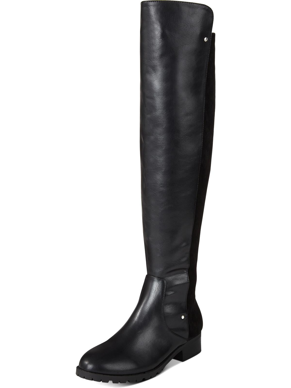 Material Girl Webby Over-The-Knee Bo Feminino Preto Liso Tamanho 8,5M