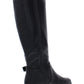 Botas de montaria femininas Winnnie de couro sintético, tamanho 5 M, pretas