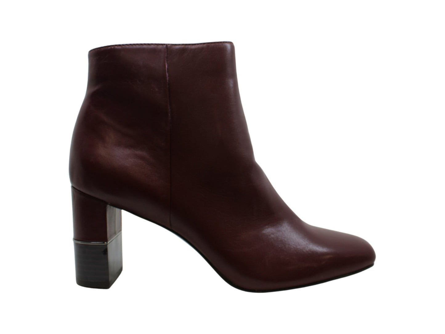 Botas femininas Alfani Walliss de couro com bico fechado e cano curto, tamanho 7,5 M, vermelhas