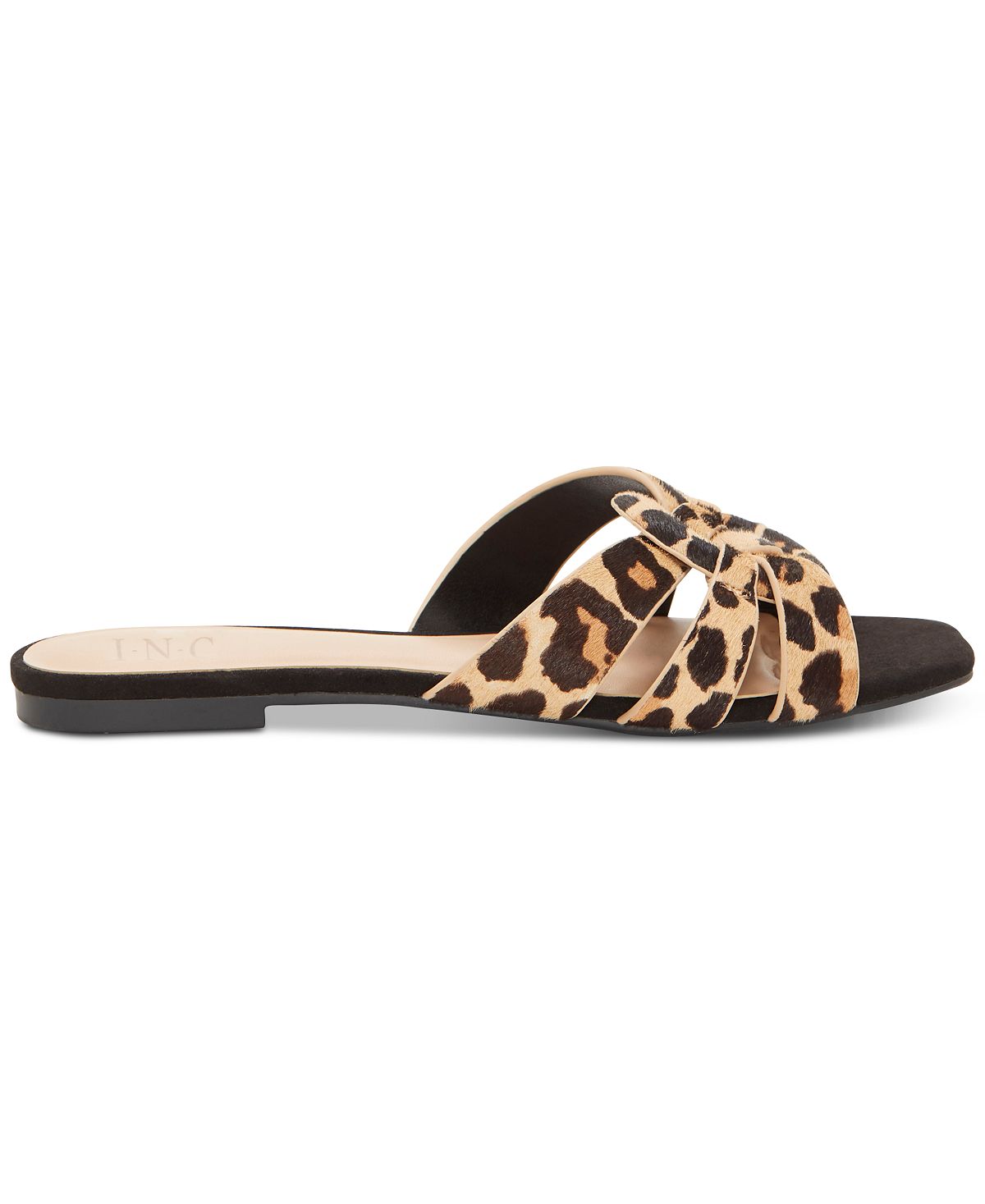 INC International Concepts GARGI Couro Aberto Toe Feminino Marrom Tamanho 6,5 M