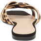 INC International Concepts GARGI Couro Aberto Toe Feminino Marrom Tamanho 6,5 M