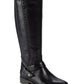 Botas de montaria Baretraps Abram Laser Cut Mix Media para mulheres, pretas, tamanho 9,5 m