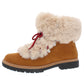 Botas de inverno femininas INC Pravale de pele sintética com cadarço, marrom, tamanho 6,5 M