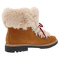 Botas de inverno femininas INC Pravale de pele sintética com cadarço, marrom, tamanho 6,5 M