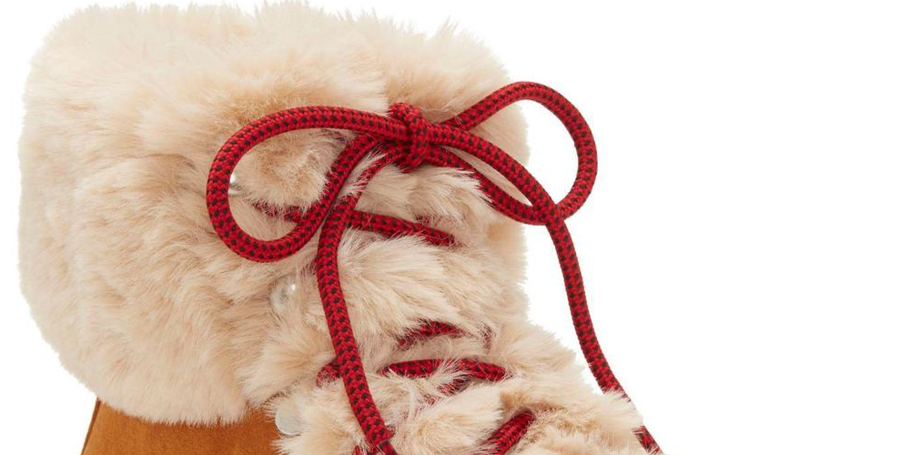 Botas de inverno femininas INC Pravale de pele sintética com cadarço, marrom, tamanho 6,5 M