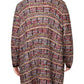 Cardigan feminino Belldini Plus Knit Metallic, vermelho e dourado, tamanho 3XL