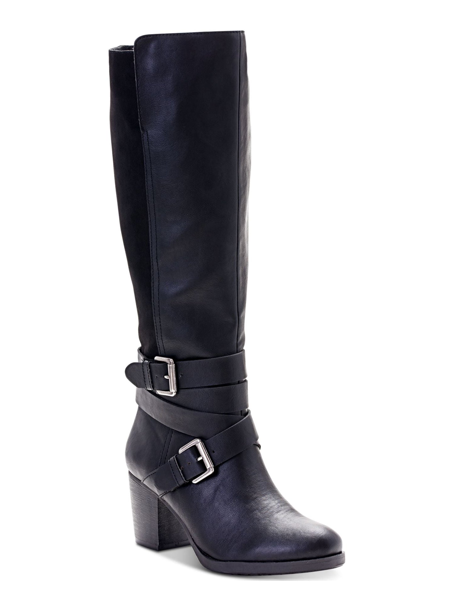 Sapatos femininos Jomaris fechados na altura do joelho, estilo &amp; Co, pretos, tamanho 10,5 M
