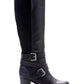 Sapatos femininos Jomaris fechados na altura do joelho, estilo &amp; Co, pretos, tamanho 10,5 M