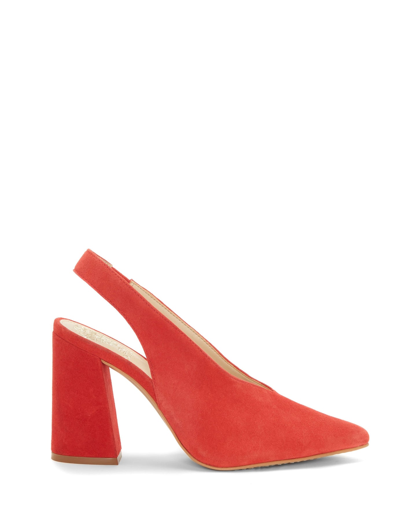 Vince Camuto Tashinta Couro Feminino Bico Fino Sling Back Clássico Sapatos Vermelhos Tamanho 5,5 M