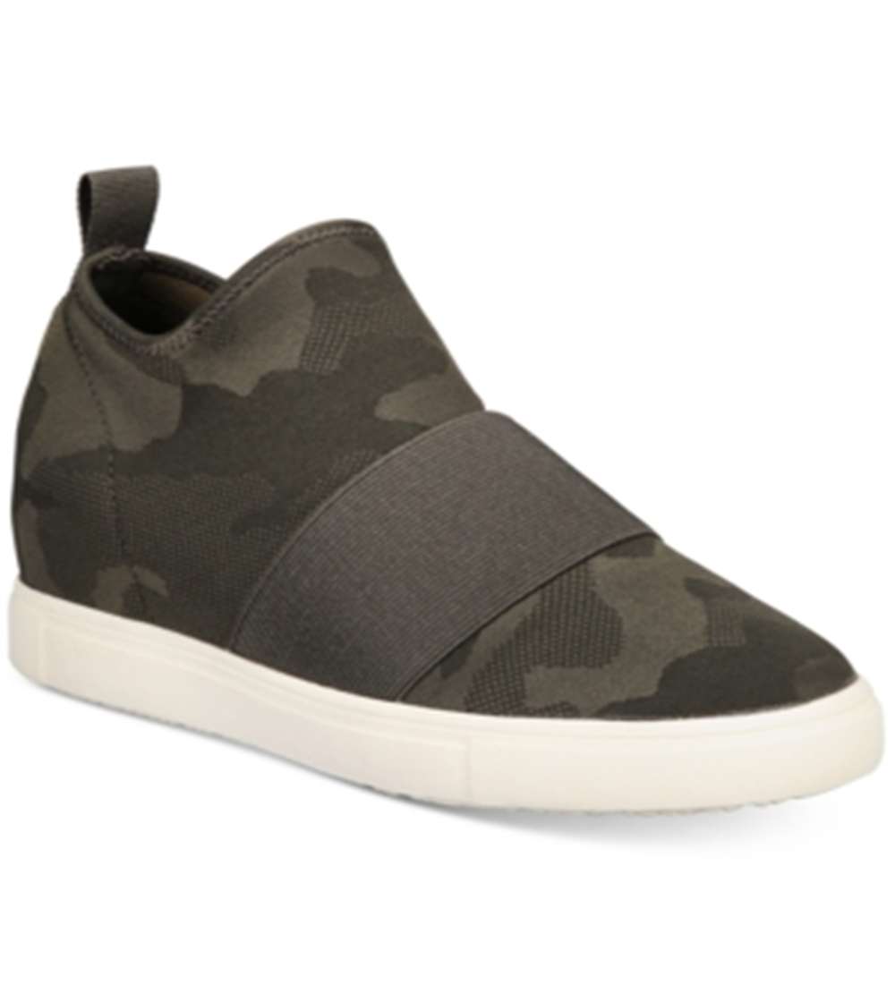 Material Girl Tênis esportivo feminino camuflado, com solado acolchoado, plataforma, bico redondo, tamanho 8 M