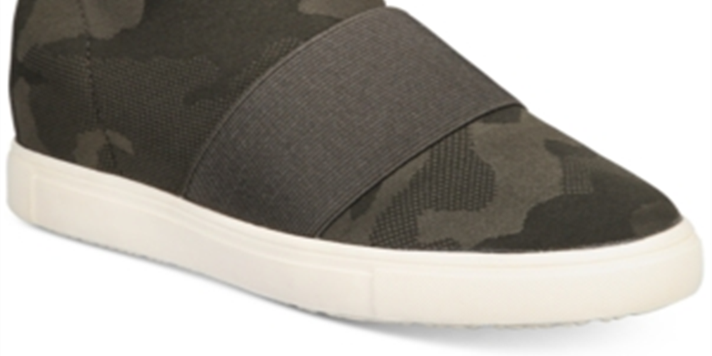 Material Girl Tênis esportivo feminino camuflado, com solado acolchoado, plataforma, bico redondo, tamanho 8 M