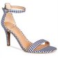 Material Girl Blaire Sandálias Femininas de Duas Peças Azul Tamanho 8,5W