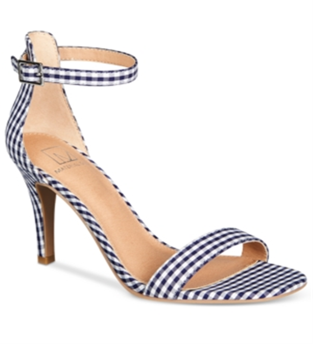 Material Girl Blaire Sandálias Femininas de Duas Peças Azul Tamanho 8,5W