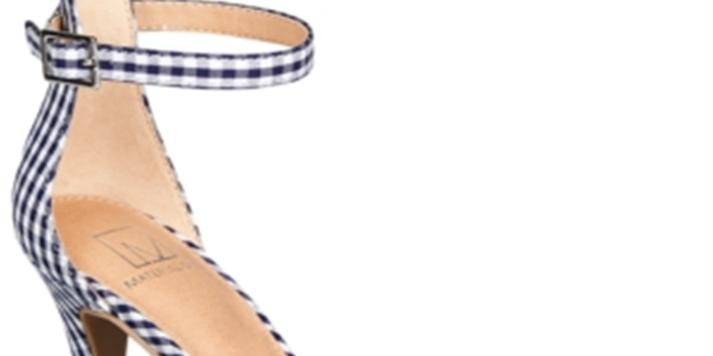 Material Girl Blaire Sandálias Femininas de Duas Peças Azul Tamanho 8,5W