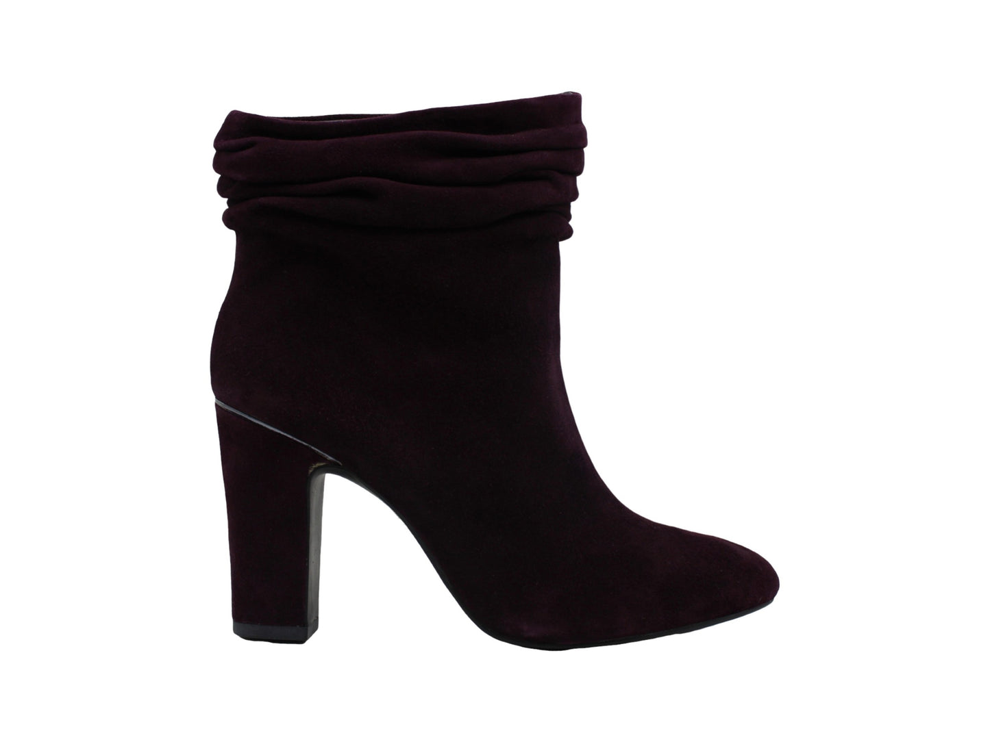Botas femininas DKNY Sabel Leather Almond Toe Ankle Fashion, pretas, tamanho 6