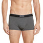 Calção de banho listrado masculino Hugo Boss cinza tamanho X-Large