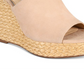 Jessica Simpson Suella Tecido Peep Toe Feminino Casual Tornozelo Marrom Tamanho -6,5M