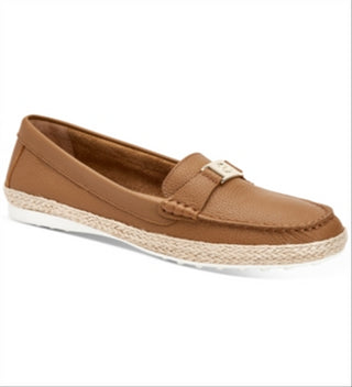 Giani Bernini Women's Dailyn Leather Memory Foam Espadrilles Brown Size 8M