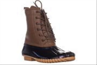 Botas de chuva Sporto Ariel de couro sintético até o tornozelo, tamanho 6 M, marrom