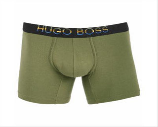 Hugo Boss Men's Underwear  Boxer Brief Logo Elastic Green Size Medium