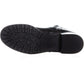 Botas femininas Gianara de cano médio SC35, pretas, tamanho 10,5 M