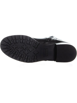 Botas femininas Gianara de cano médio SC35, pretas, tamanho 10,5 M