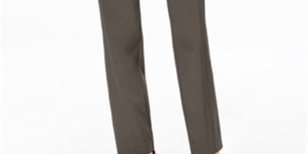 Calça Curvy Fit Petite Tummy-Control da Coleção Jm Petite e Petite Short Verde Tamanho 14PS
