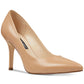 Sapatos de bico fino Nine West Flax para mulheres, tamanho 9M, bege