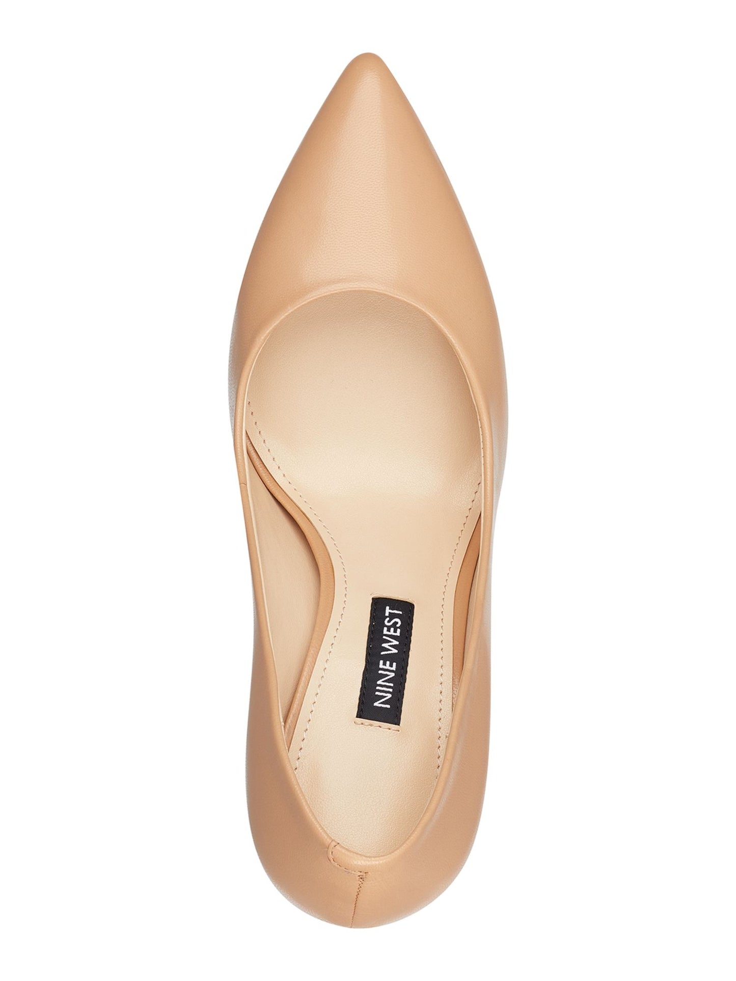 Sapatos de bico fino Nine West Flax para mulheres, tamanho 9M, bege