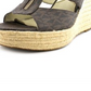 Sandália Feminina Michael Kors Compense Damita Logo - Marrom Tamanho 10 M