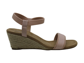 Alfani Gillee Fabric Sandálias femininas casuais com tira no tornozelo e bico aberto, rosa, tamanho 6,5 M