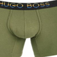 Cueca Boxer Masculina Hugo Lisa Verde Tamanho Grande