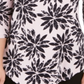 Blusa feminina JM Collection com manga 34 e ombros descobertos, Fractal Petals XL