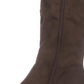 Botas femininas estilo &amp; co. Finnly com bico amendoado e cano médio, marrom, tamanho 8 M