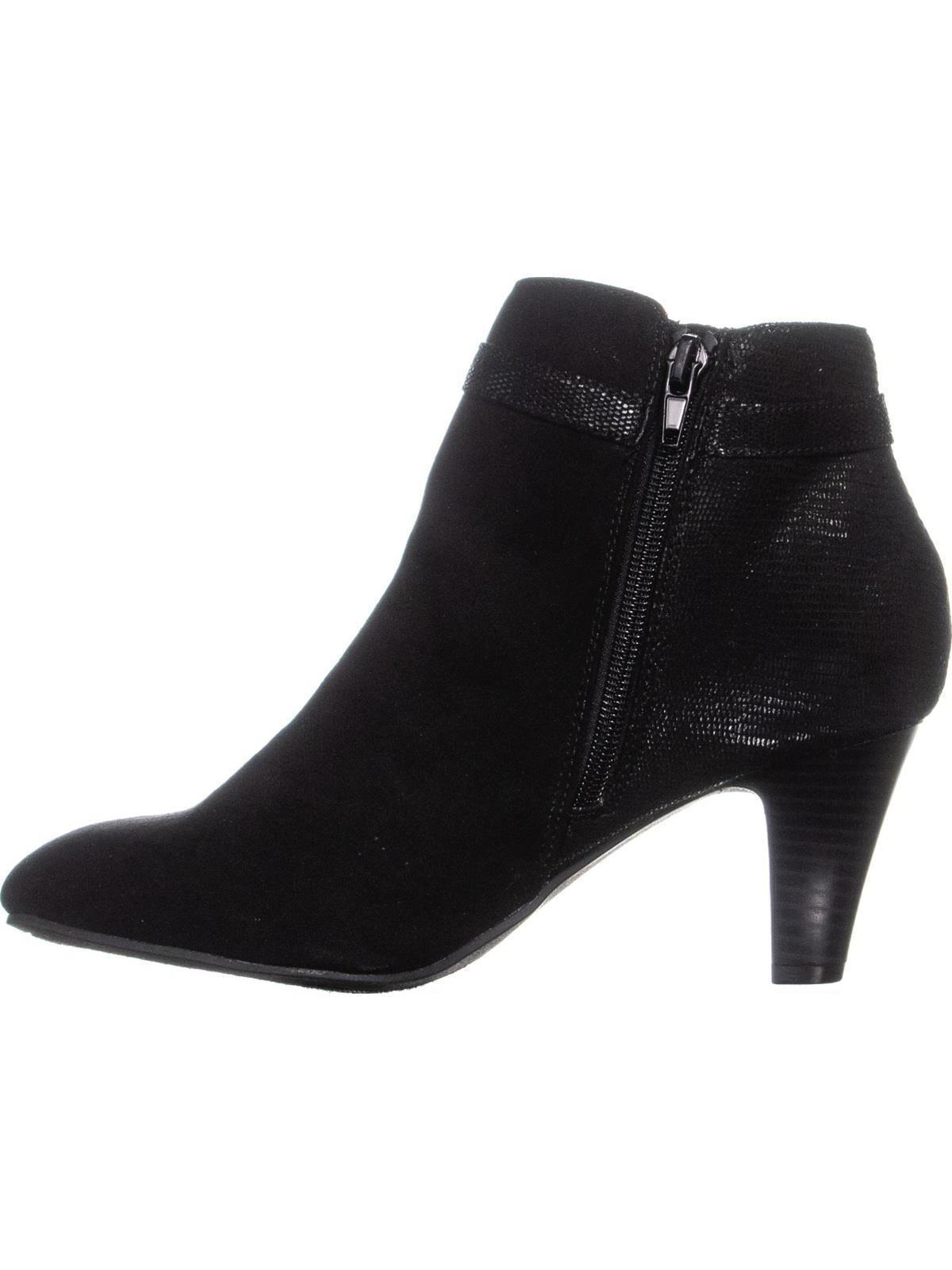 Karen Scott Botas Femininas Violaa com Salto Gatinho Pretas Tamanho 7 M