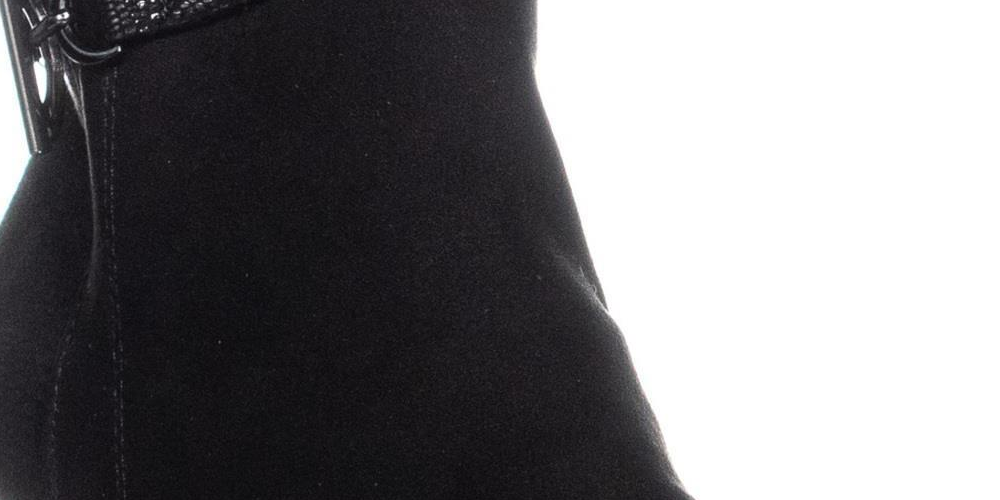 Karen Scott Botas Femininas Violaa com Salto Gatinho Pretas Tamanho 7 M