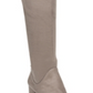 Botas femininas Circus by Sam Edelman bico fino e cano alto acima do joelho, tamanho 9, cinza