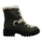 Botas Guss Sherry2 de tecido com bico fechado e cano curto para clima frio, verde, tamanho 9 M