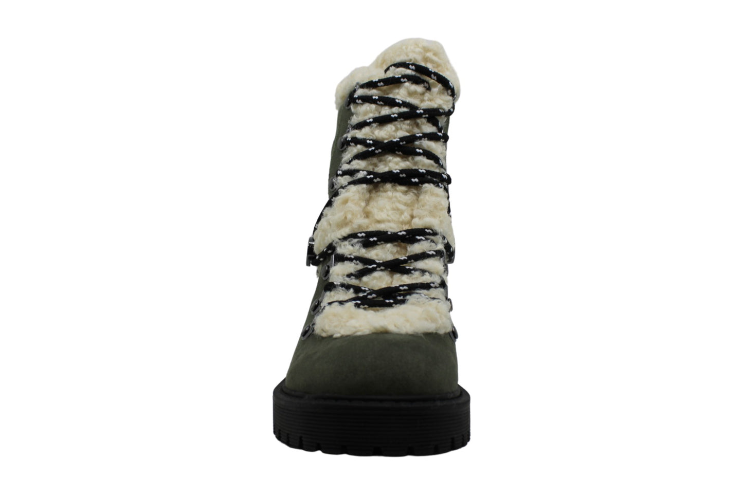 Botas Guss Sherry2 de tecido com bico fechado e cano curto para clima frio, verde, tamanho 9 M