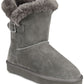 Botas femininas estilo &amp; co TINY2 bico redondo tornozelo para clima frio tamanho 10 M douradas
