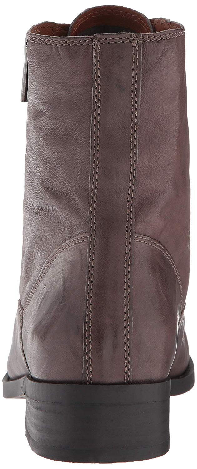 Botas femininas Lucky Brand Hildran de couro, bico amendoado, marrom, tamanho 5,5 m