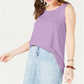 Regata feminina estilo swing-fit, lavanda, tamanho GG
