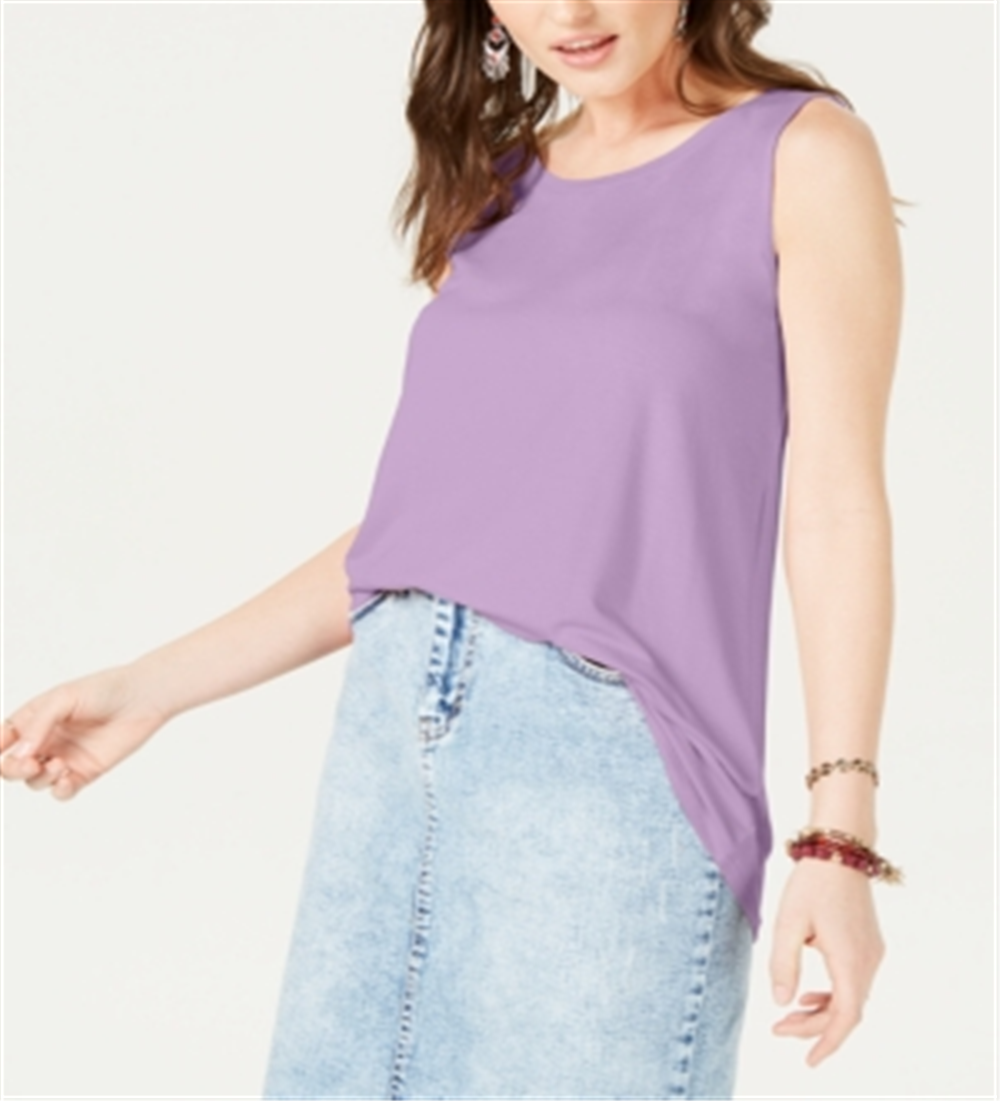 Regata feminina estilo swing-fit, lavanda, tamanho GG