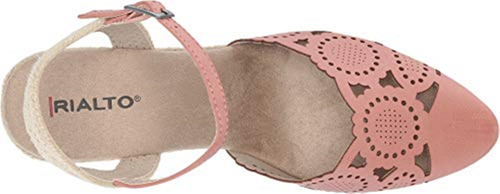 Sandálias femininas RIALTO Rosewood Coya Espadrille rosa tamanho 10 M