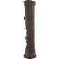 Bota feminina Kelsa de cano alto Easy Street Cocoa tamanho 8 N
